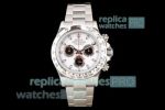 JH Factory Replica Rolex Cosmograph Daytona SS White Chronograph Watch 40MM
